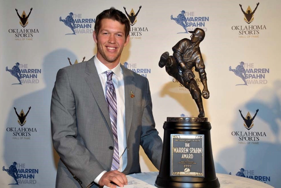 L.A. Dodgers' Clayton Kershaw wins OKC-based Warren Spahn Award