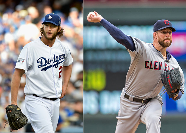 Clayton Kershaw and Corey Kluber